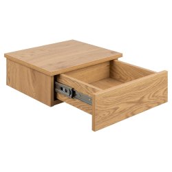 ACT NORDIC Avignon vghngt natbord, m. 1 skuffe - natur vild eg papir MDF (37x32)