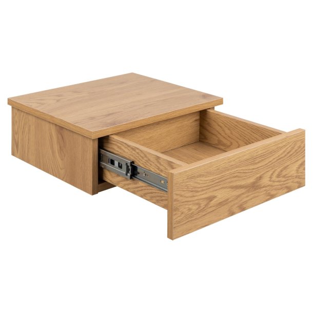 ACT NORDIC Avignon vghngt natbord, m. 1 skuffe - natur vild eg papir MDF (37x32)