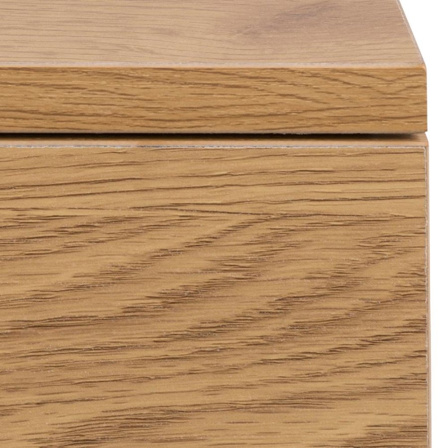 ACT NORDIC Avignon Wand-Nachttisch, mit 1 Schublade - MDF-Papier in natürlicher Wildeiche (37x32)