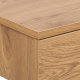 ACT NORDIC Avignon Wand-Nachttisch, mit 1 Schublade - MDF-Papier in natürlicher Wildeiche (37x32)