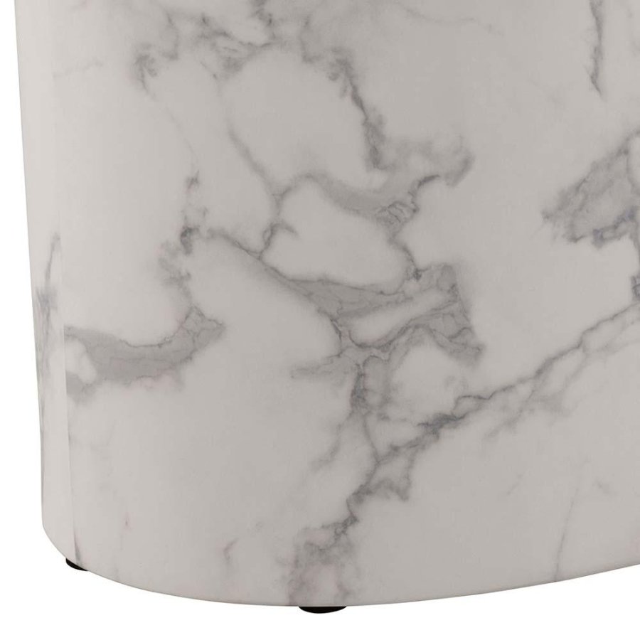 ACT NORDIC Mice sofabord, oval - hvid Carrara papir med marmormnster (st af 2)
