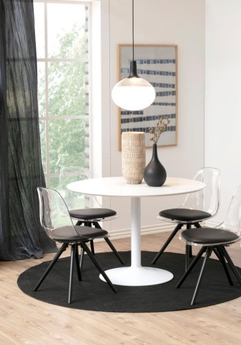 ACT NORDIC Wally stigereol, m. 5 hylder - hvid MDF