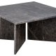 ACT NORDIC Vega sofabord, kvadratisk - brun marmor (90x90)