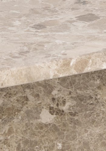 ACT NORDIC Vega sofabord, kvadratisk - brun marmor (90x90)