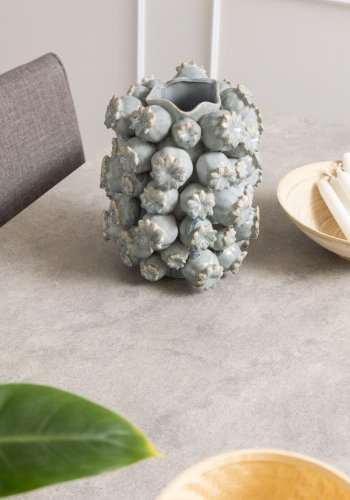 ACT NORDIC Heaven spisebord, rektangulrt - gr keramikk og sort stl (200x100)