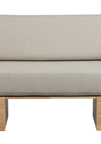 WOOOD EAT UP VÄGGBÄNK NATURLIG EK MED DYNOR BEIGE [fsc]