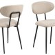 ACT NORDIC Denise Spisestuestol, beige, Stoff