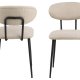 ACT NORDIC Denise Spisestuestol, beige, Stoff