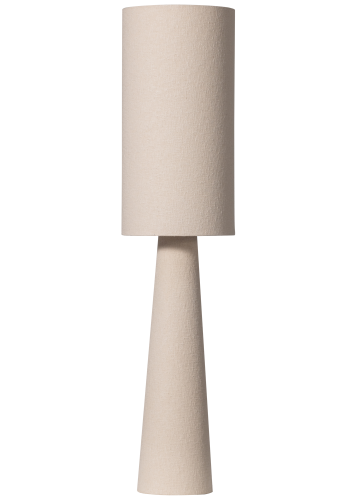 WOOOD Loft gulvlampe - natur boucl stof (H:130)