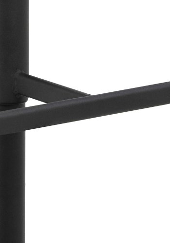 ACT NORDIC Adisa barstol, m. rygln, drejefunktion, gaspatron - grbrun stof og sort stl