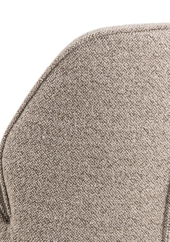 ACT NORDIC Aura spisebordsstol, m. armln og drejefunktion - beige stof og sort stl