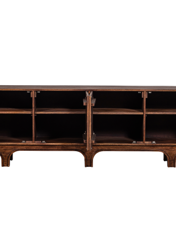 WOOOD STAES SKÄNK MED 4 DÖRRAR I MANGOTRÄ I VALNÖT