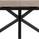 ACT NORDIC Heaven spisebord, m. 1 tilleggsplate - rustbrun keramikk|glass og svart stl (168/210x90)