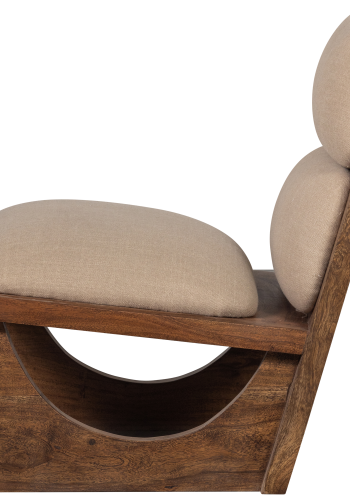 WOOOD OPULENT LNESTOL BOUCLE/TR NATURLIG