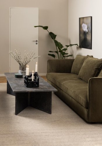 ACT NORDIC Vega sofabord, rektangulr - brun marmor (140x70)