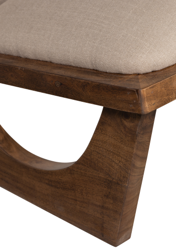 WOOOD OPULENT LNESTOL BOUCLE/TR NATURLIG