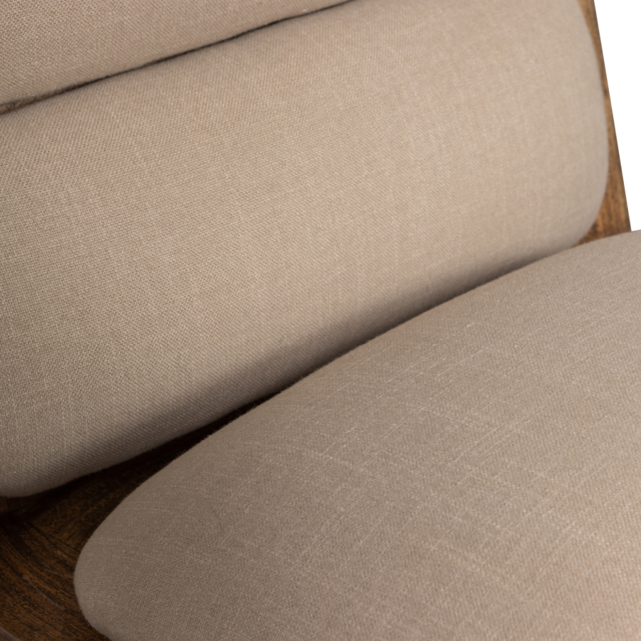 WOOOD OPULENT LNESTOL BOUCLE/TR NATURLIG