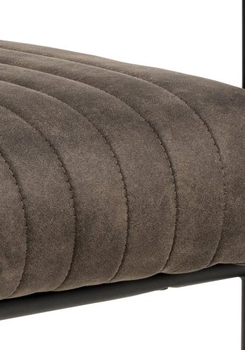 ACT NORDIC Adele spisebordsstol, m. armln - antracitgr stof og sort stl