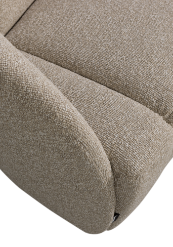 WOOOD Mojo 2-sits bnkelement, vnster - beige melange boucl