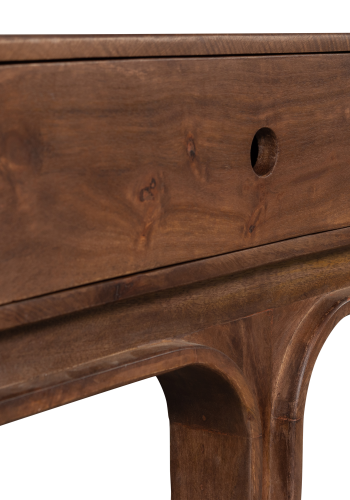 WOOOD Staes TV-bord, m. 3 skuffer - valnddefarvet mangotr (180x45)