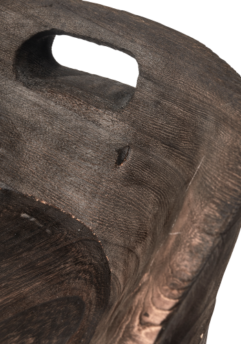 WOOOD ROSALIE DEKORATIV STOL/STOL I TRE MRK BRUN