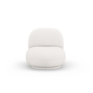 MICADONI Chuck snurrstol, 1 sits - beige chenille och svart plast