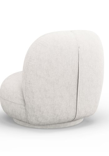 MICADONI Chuck svingstol, 1 sete - beige chenille og sort plast