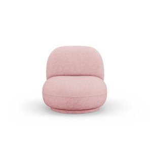 MICADONI Chuck snurrstol, 1 sits - rosa chenille och svart plast