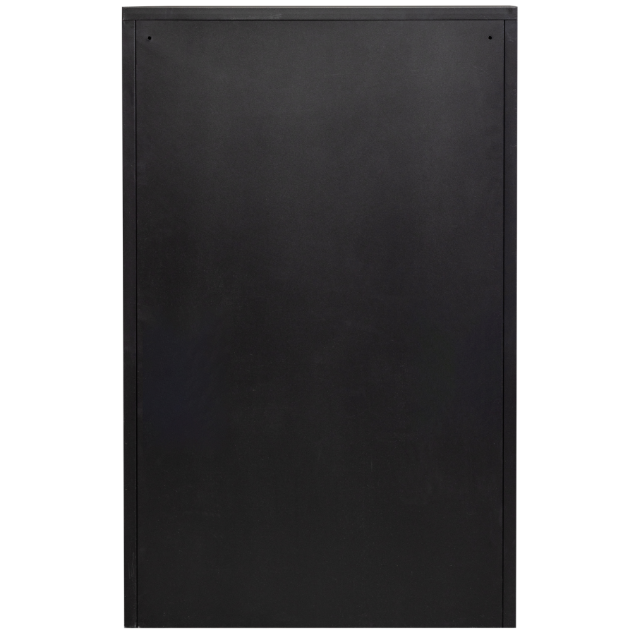 WOOOD Sabine skoskab, m. 3 rum - sort metal