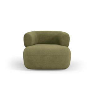 MICADONI Jenny ftlj, m armstd, 1 sits - grn boucl och svart plast