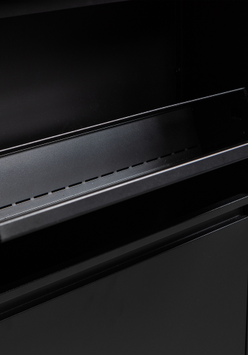 WOOOD Sabine skoskab, m. 3 rum - sort metal