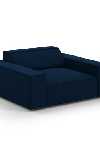 MICADONI Jodie lenestol, m armlener, 1 sete - bl flyel og sort plast