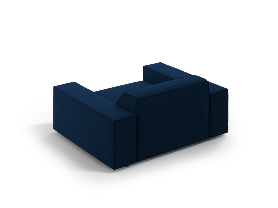 MICADONI Jodie lenestol, m armlener, 1 sete - bl flyel og sort plast