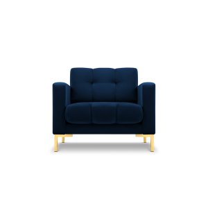 MICADONI Mamaia ftlj, med armstd, 1 sits - bl sammet och guldmetall