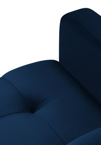 MICADONI Mamaia lenestol, m armlener, 1 sete - bl flyel og gullmetall