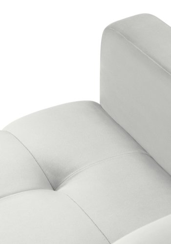 MICADONI Mamaia ftlj, med armstd, 1 sits - silver sammet och guldmetall