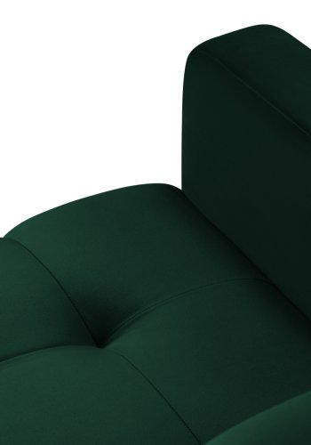 MICADONI Mamaia lenestol, m armlener, 1 sete - grnn flyel og sort metall