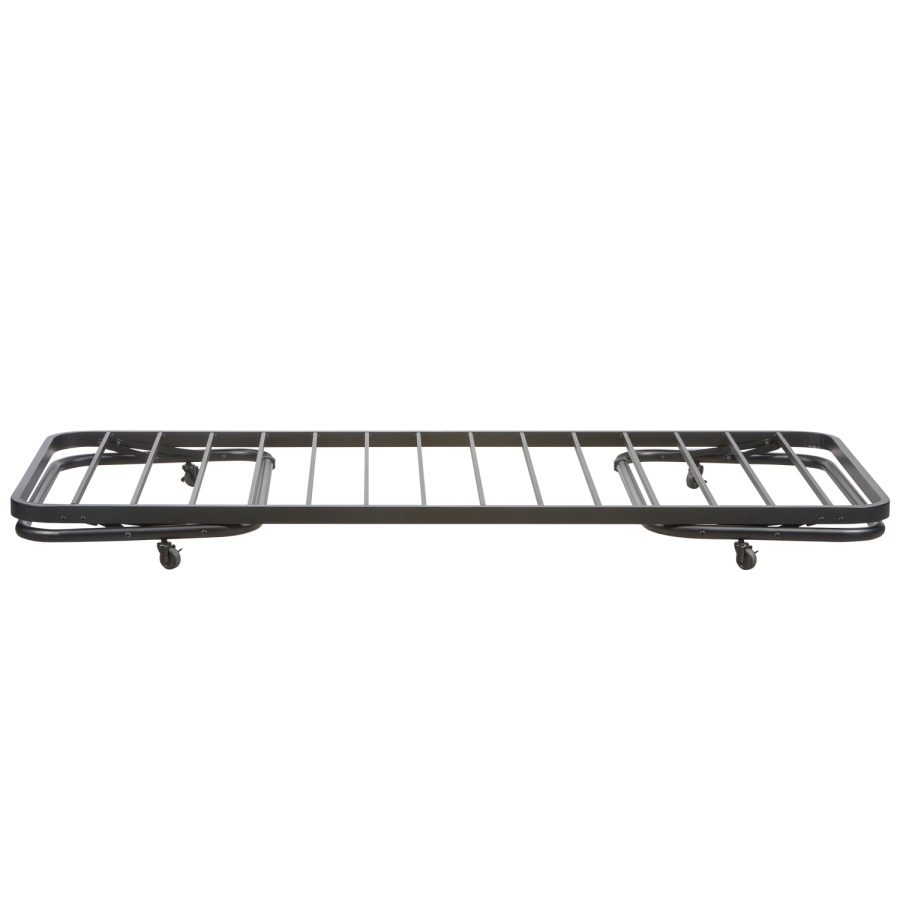 WOOOD LUCY UDSKRIFTSENGE METAL SORT 90X200CM