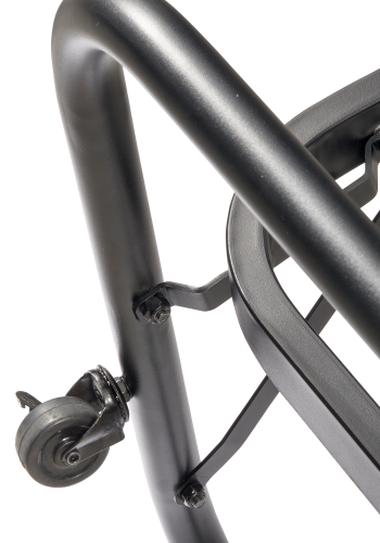 WOOOD LUCY UDSKRIFTSENGE METAL SORT 90X200CM