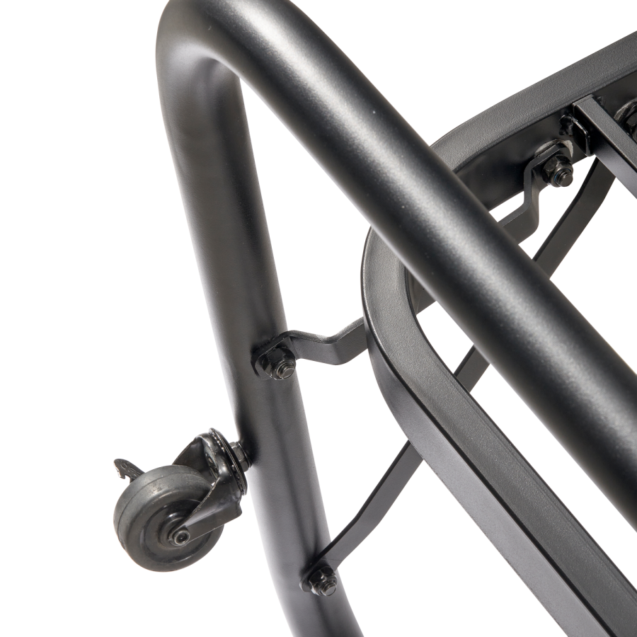 WOOOD LUCY UDSKRIFTSENGE METAL SORT 90X200CM