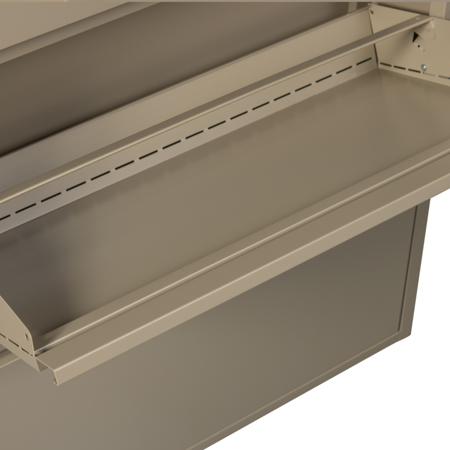 WOOOD Sabine skoskab, m. 3 rum - sand metal