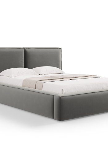  Micadoni  MICADONI Jodie sengeramme, m. sengegavl og lameller - gr fljl og sort plast (140x200)