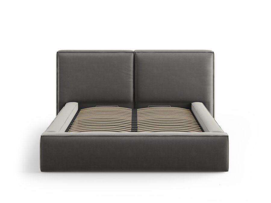  Micadoni  MICADONI Jodie sengeramme, m. sengegavl og lameller - gr fljl og sort plast (140x200)