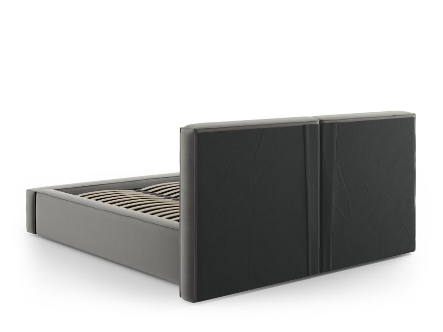  Micadoni  MICADONI Jodie sengeramme, m. sengegavl og lameller - gr fljl og sort plast (140x200)