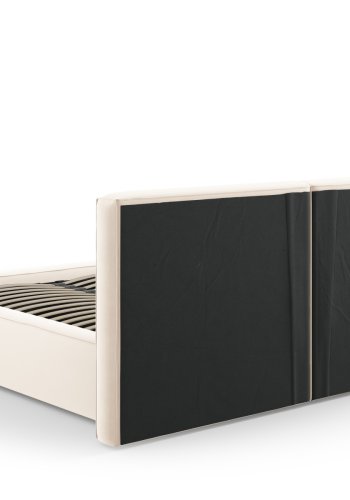  Micadoni  MICADONI Jodie sengeramme, m. sengegavl, lameller - beige fljl og plast (160x200)