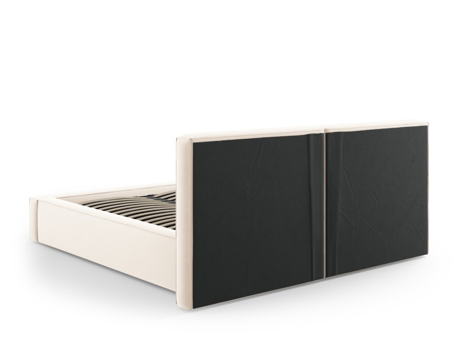  Micadoni  MICADONI Jodie sengeramme, m. sengegavl, lameller - beige fljl og plast (160x200)