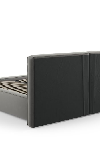  Micadoni  MICADONI Jodie sengeramme, m. sengegavl, lameller - gr fljl, sort plast (160x200)