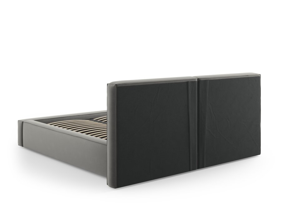  Micadoni  MICADONI Jodie sengeramme, m. sengegavl, lameller - gr fljl, sort plast (160x200)