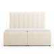 MICADONI Kelp Boxspring seng, med hodegjerde, Boxspring/madrass, overmadrass - beige flyel (200x16)