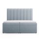 MICADONI Kelp Boxspring seng, med hodegjerde, Boxspring/madrass, overmadrass - bl flyel (200x160)